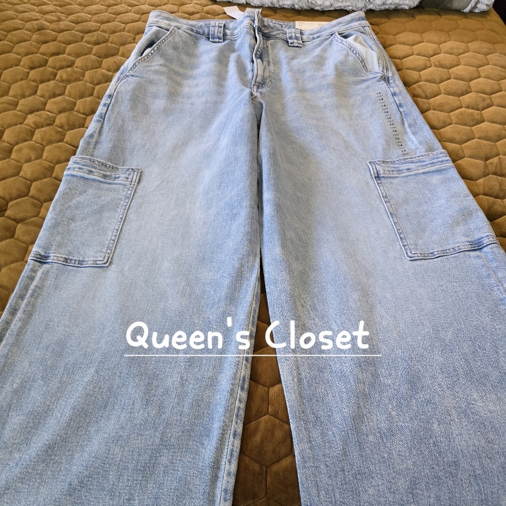 American Eagle Sky Blue Baggy Jeans BRAND NEW💥